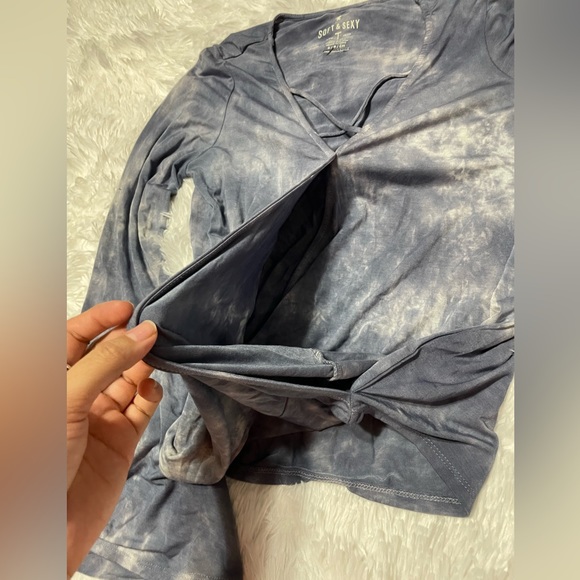 American Eagle Soft & Sexy Blue Long sleeve top | small | NWT - Picture 7 of 10